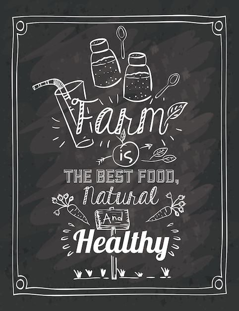 Tablica z menu i przyprawami